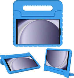 imoshion Galaxy Tab A9 - Kidsproof Backcover - Schokabsorberend met handvat - Blauw