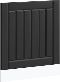 vidaXL - Vaatwaspaneel - Lucca - bewerkt - hout - zwart