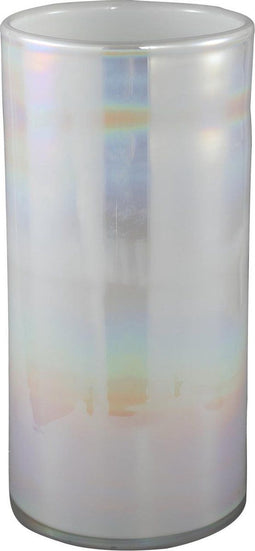 PTMD Dyana wit olieglazen vaas rond hoog maat in cm: 25 x 25 x 50