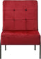 vidaXL - Relaxstoel - 65x79x87 - cm - fluweel - wijnrood