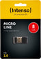Intenso Micro Line - USB-stick 8GB - USB 2.0 - Zwart