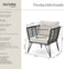 tectake® Sundo - Tuin Loungefauteuils - 2-delige set - Rope-Design
