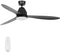 Plafondventilator Whitehaven Zwart incl. LED Ø 142cm