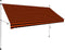 vidaXL - Luifel - handmatig - uittrekbaar - 200 - cm - oranje - en - bruin