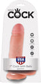 King Cock Realistische Dildo 7 Inch met Ballen - beige