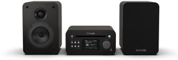 Pure Classic Stereo Mini - Stereosysteem 2x20W - DAB+/FM Bluetooth CD USB AUX - Zwart