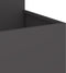 vidaXL - Tuinplanter - 100x100x60 - cm - Zwart - Staal