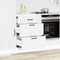 vidaXL - Keuken - onderkast - Lucca - bewerkt - hout - wit
