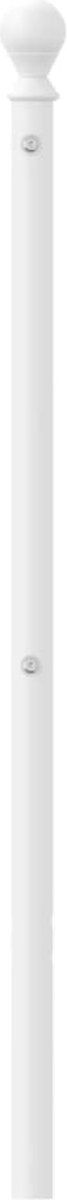 vidaXL - Hoofdbord - 140 - cm - metaal - wit