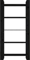 vidaXL - Boekenkast/kamerscherm - 80x35x160 - cm - massief - hout - zwart