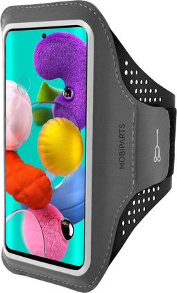 Mobiparts Comfort Fit - Sport Armband - Geschikt voor Samsung Galaxy A51 (2020) - Zwart