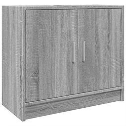 vidaXL - Wastafelkast - 63x29x55 - cm - bewerkt - hout - grijs - sonoma - eikenkleurig
