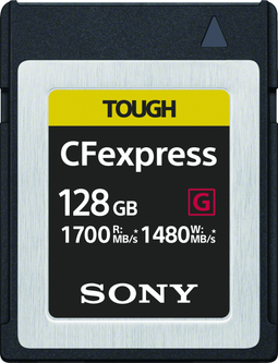 Sony CFexpress Type B - 128GB - R1700/W1480 - 3x sterker