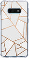 Hoesje Geschikt voor Samsung Galaxy S10e Hoesje Siliconen - Design Backcover siliconen - Meerkleurig / White Graphic