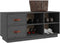 vidaXL - Schoenenbank - 100x34x45 - cm - massief - grenenhout - grijs
