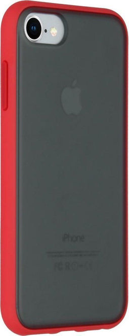 iMoshion Hoesje Geschikt voor iPhone SE (2022) / SE (2020) / 8 / 7 / 6s / 6 Hoesje - iMoshion Frosted Backcover - Rood