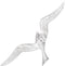 vidaXL - Muurbevestigde - Reiger - 2-Pack - Zilver - Aluminium