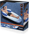 Hydro Force Drijvend Loungebed Float Ligbed Single - 191 x 107 cm - Zwembad Luchtbed - Blauw/Wit