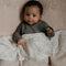 Hydrofiele Doek 120 x 120cm - Baby Wikkeldoek - Slaapdoek Blush Springtime - Wit - Snoozebaby