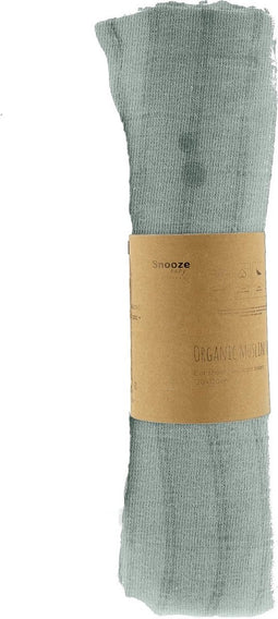 Hydrofiele Doek 120 x 120cm - Baby Wikkeldoek - Slaapdoek Smokey Green - Groen - Snoozebaby