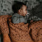 Hydrofiele Doek 120 x 120cm - Baby Wikkeldoek - Slaapdoek Toffee Brown - Bruin - Snoozebaby