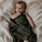 Hydrofiele Doek 80 x 80cm - Baby Wikkeldoek - Slaapdoek Dark Green - Groen - Snoozebaby