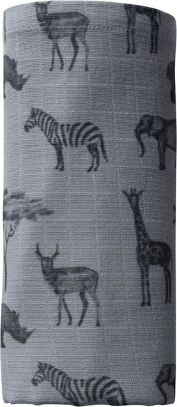 Hydrofiele Doek 80 x 80cm - Baby Wikkeldoek - Slaapdoek Storm Grey - Grijs - Snoozebaby