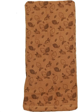 Hydrofiele Doek 80 x 80cm - Baby Wikkeldoek - Slaapdoek Toffee Brown - Bruin - Snoozebaby