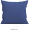 Zohome Kussensloop Satinado - Kussenhoes van 80x80 cm - Set van 2 stuks - 100% Katoen-Satijn - Blauw