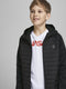 JACK&JONES JUNIOR JJEMULTI - Quilted Jacket - Vaste capuchon - Zwart - Maat 128