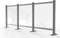 Hygienescherm OPUS 2 aluminium aanbouw Breedte 950 X Hoogte 900mm. (uitbreiding)