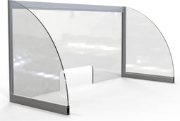 Hygienescherm opus 2 balie 1000x500mm