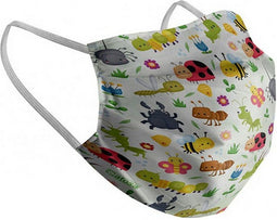 Hygienic Reusable Fabric Mask Children's Insects
