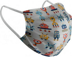 Hygienic Reusable Fabric Mask Children's Robot