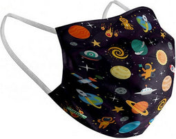 Hygienic Reusable Fabric Mask Space Children's