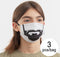 Hygiënisch en herbruikbaar gezichtsmasker gemaakt van stof Beard Luanvi Maat M Pakket van 3 stuks