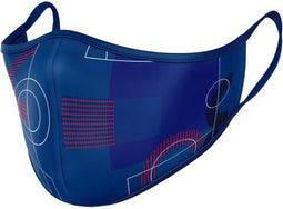 Hygiënisch en herbruikbaar gezichtsmasker gemaakt van stof F.C. Barcelona Volwassen Blauw