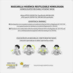 Hygiënisch en herbruikbaar gezichtsmasker gemaakt van stof Harry Potter Kinderen Geel