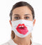 Hygiënisch en herbruikbaar gezichtsmasker gemaakt van stof Tongue Luanvi Maat M Pakket van 3 stuks