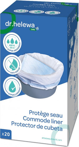 Hygiënische opvangzakken - toiletstoel - 20x - 650 ml Dr. Helewa Care