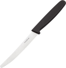 Hygiplas gekarteld tomatenmes 10cm zwart