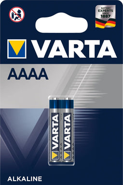 Varta Alkaline Special - AAAA (LR61) Batterijen - Kwikvrij - (2 stuks)