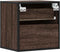 vidaXL - Nachtkastjes - 2st - wandgemonteerd - 40x31x39,5cm - bruin - eikenkleurig