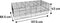 Kooi Mobi - Cavia - Dwergkonijnen - Clipsluitingen - Grijs Zwart - 137.5 cm L x 68.5 cm B x 43 cm H