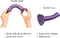 Strap on Me Dildo Metallic Paars - Medium