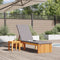 vidaXL - Ligbed - met - Kussen - 200x55x30 - cm - Massief - Acaciahout
