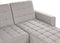 NESSET - Hoekslaapbank - Lichtgrijs - Universeel - 264 cm - Polyester