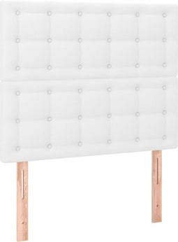 vidaXL - Hoofdborden - 2 - st - 80x5x78/88 - cm - kunstleer - wit