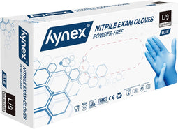 Hynex Nitril handschoenen maat L blauw 100/doos 3,5gram poedervrij