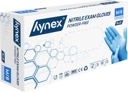 Hynex Nitril Wegwerphandschoenen 3,5g Maat M - 1000 stuks - Blauw - Poedervrij - Latex vrij - Niet Steriel